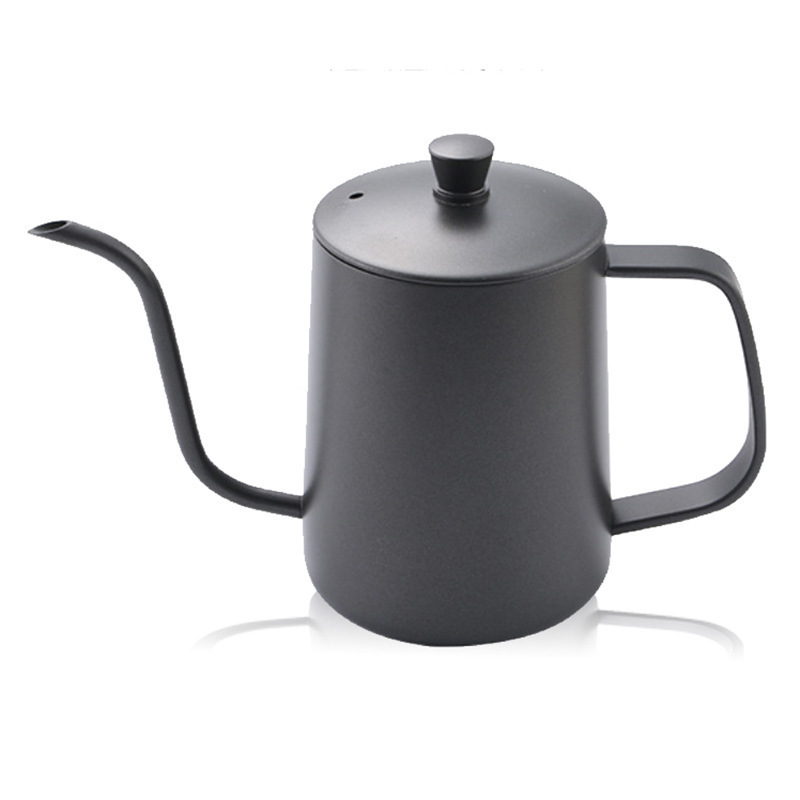 Stainless steel hanging ear coffee pour-over pot with Gator Flon surface coating drip coffee pot