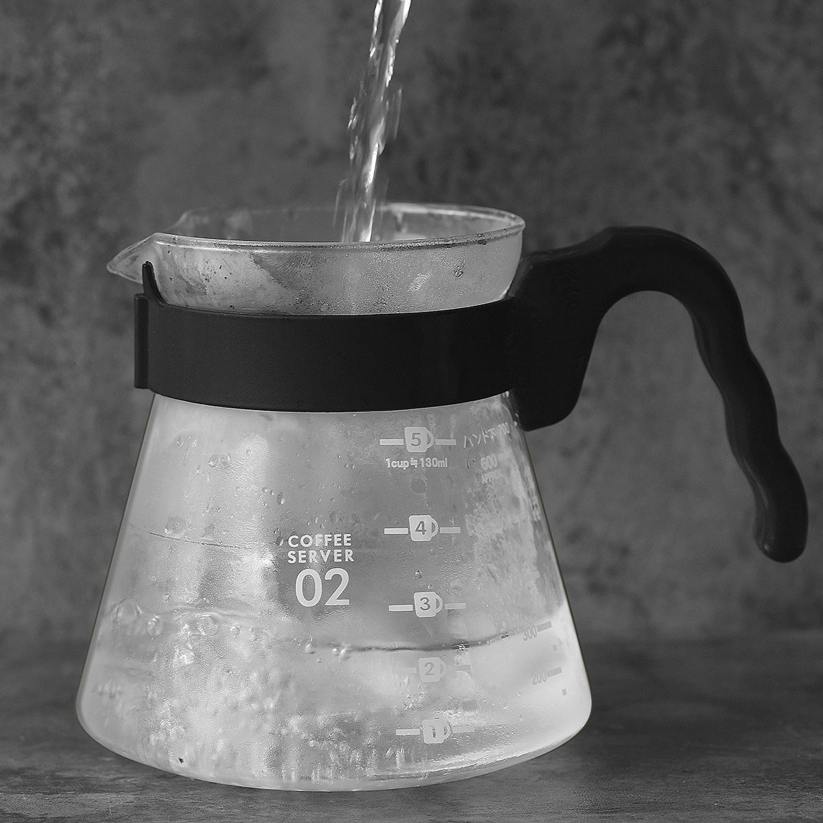 Glass Coffee Server Pour Over Carafe Microwave Safe 600mL  Coffee Dripper Glass Coffee Pot