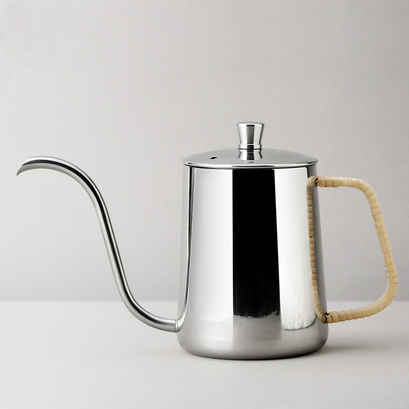 WG-Z019 Whistle Japanese style stainless steel gooseneck kettle hand flush coffee pot tea pots & kettles with long narrow mouth