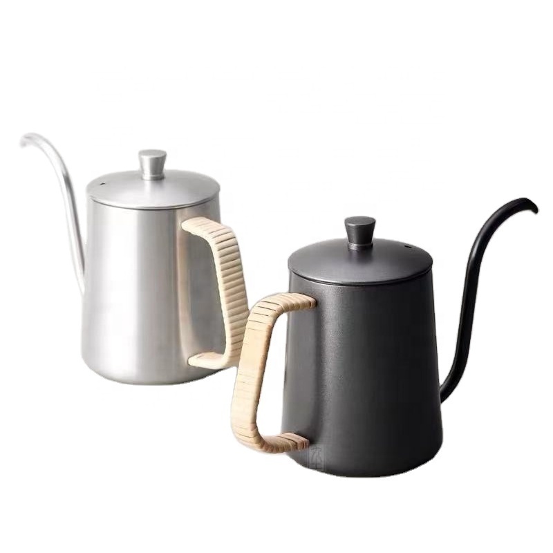 WG-Z019 Whistle Japanese style stainless steel gooseneck kettle hand flush coffee pot tea pots & kettles with long narrow mouth