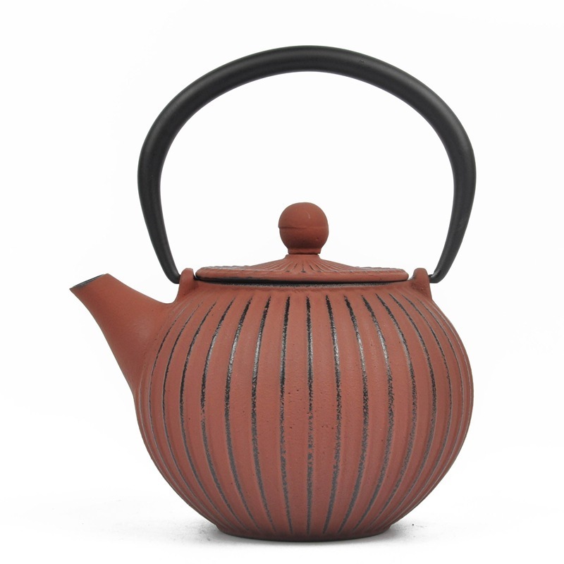 Linden-Cast Iron Teapot 750 Ml  blue tea teapot handle tea brewing the tool heat resistant colorful Tea Teapot