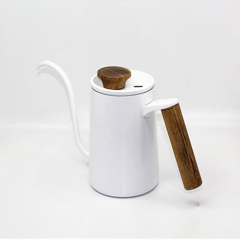 350ML/600ML Hand Drip Over Kettle Coffee Tea Water Pot Non-stick Stainless Steel Gooseneck Spout Long Mouth