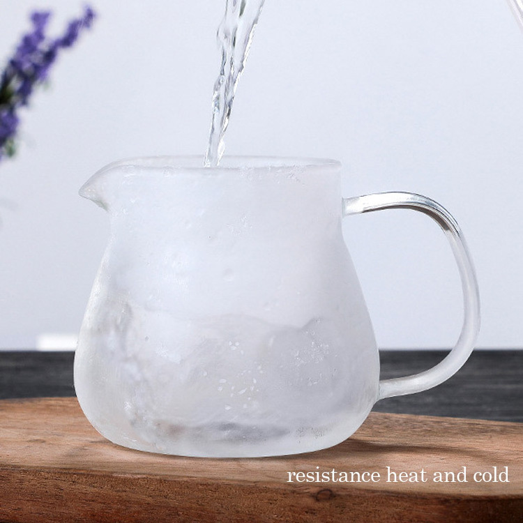 Wholesale custom low price pour over coffee maker borosilicate glass server portable pot kettle 460ml 15oz for travel camp