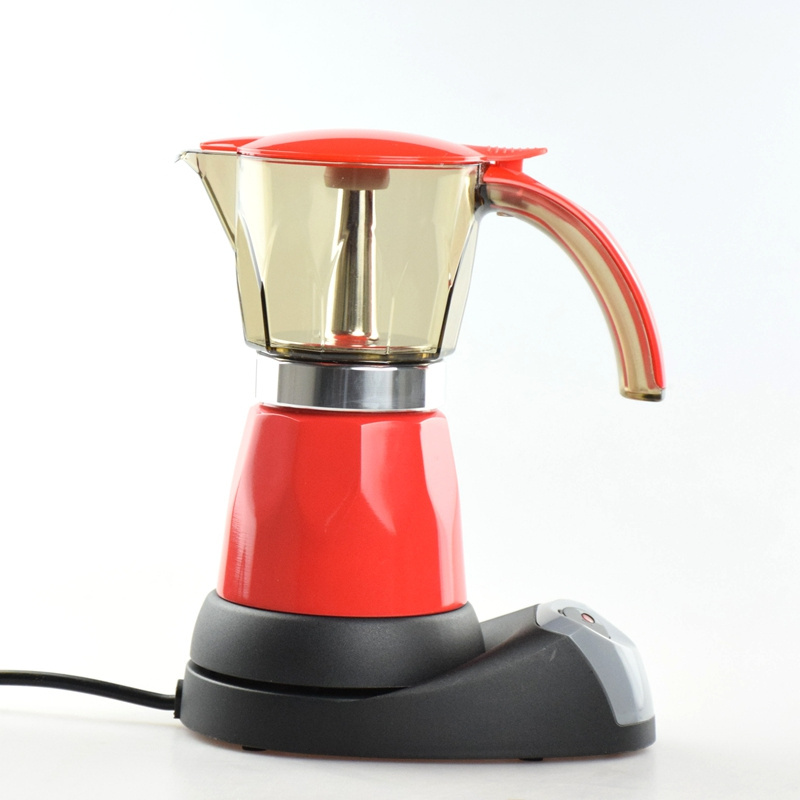 Moka Pot Coffee Pot High Borosilicate Glass Electric Stainless Coffee Moka Pot