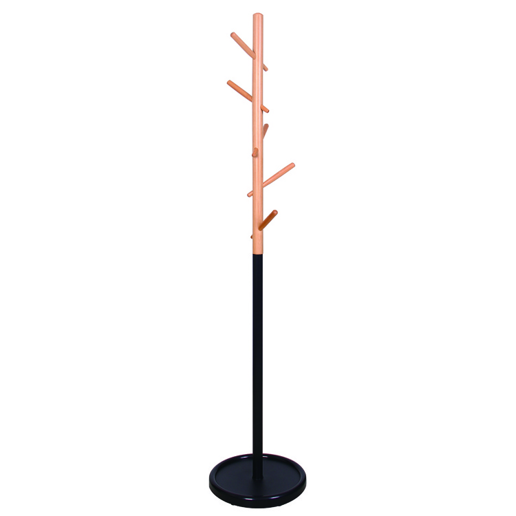 Entryway Multifunctional Coat Hanger Tree Free Standing Branches Metal Scarf Clothes Rack WJD8368B