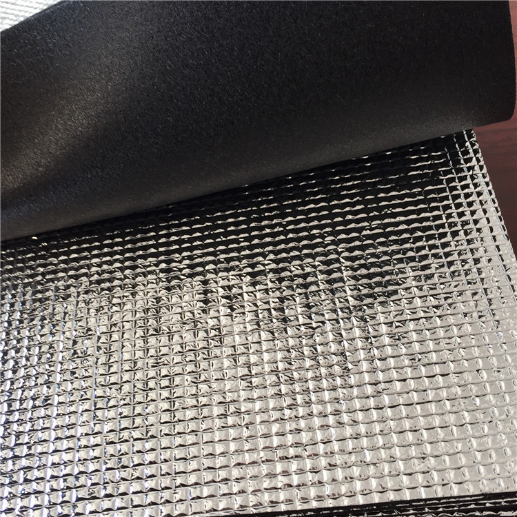 IXPE Foam Embossed with PE Film Black Color Foam Sheet for Polyethylene Thermal Insulation Materials