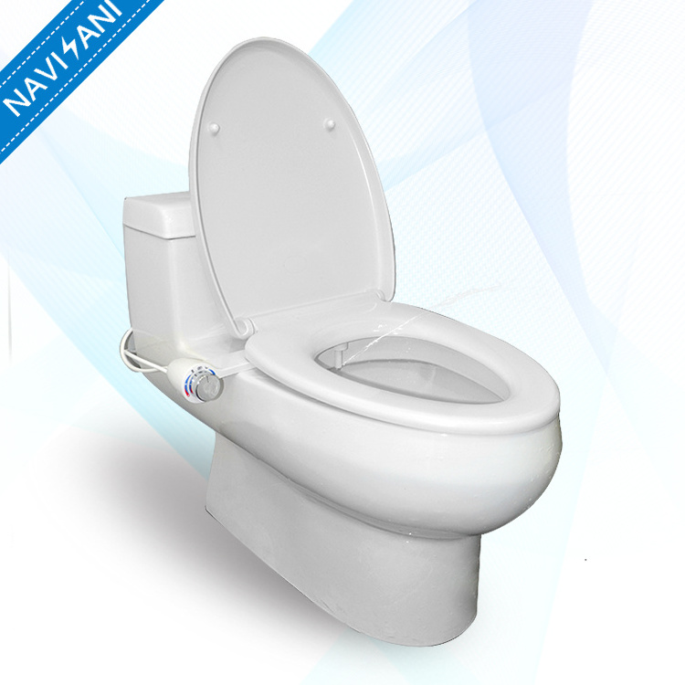 High quality hot sale bidet warm and cold water non electric manual toilet bidet