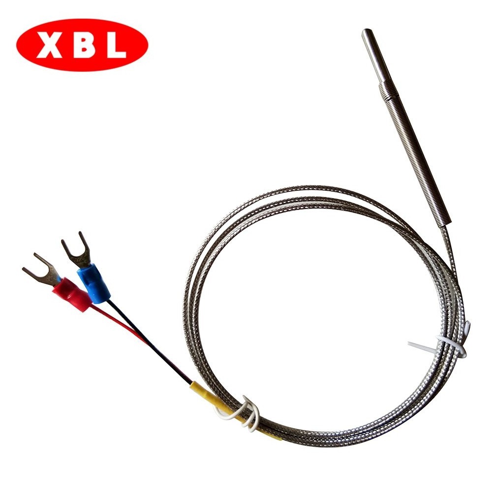 stainless steel tube K type thermocouple sensor with PFE  insulated wire