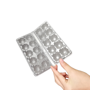 Good quality PET material quail eggs clamshell tray plastic blister packaging