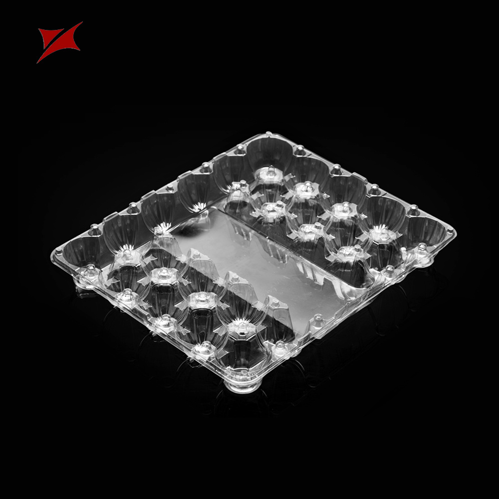 Good quality PET material quail eggs clamshell tray plastic blister packaging