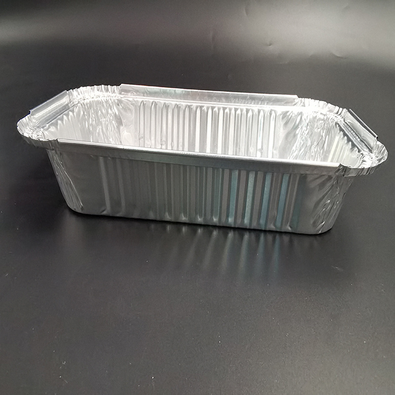 Food Grade Silver Aluminum Foil Container Box Use for Hot Food Packing