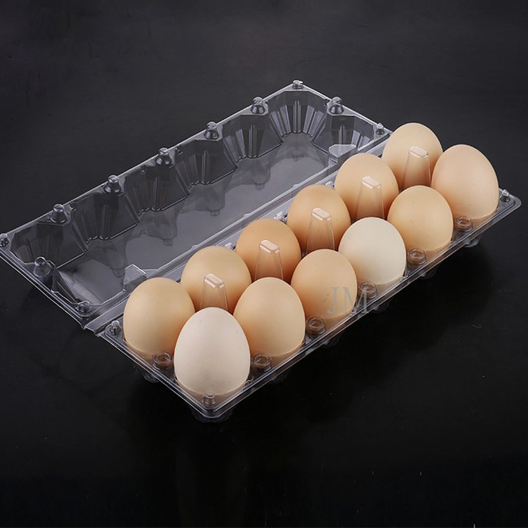 Half Dozen Clear Plastic Egg Carton 6 Cell PET Egg Tray/Box Disposable Blister Packaging for Supermarket Use Industrial Purposes