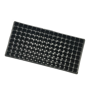 Ps Injection Molded Sugarcane Garden 128 Cells Seed Tray for Greenhouse Nursery Trays & Lids Customized Custom Logo Square