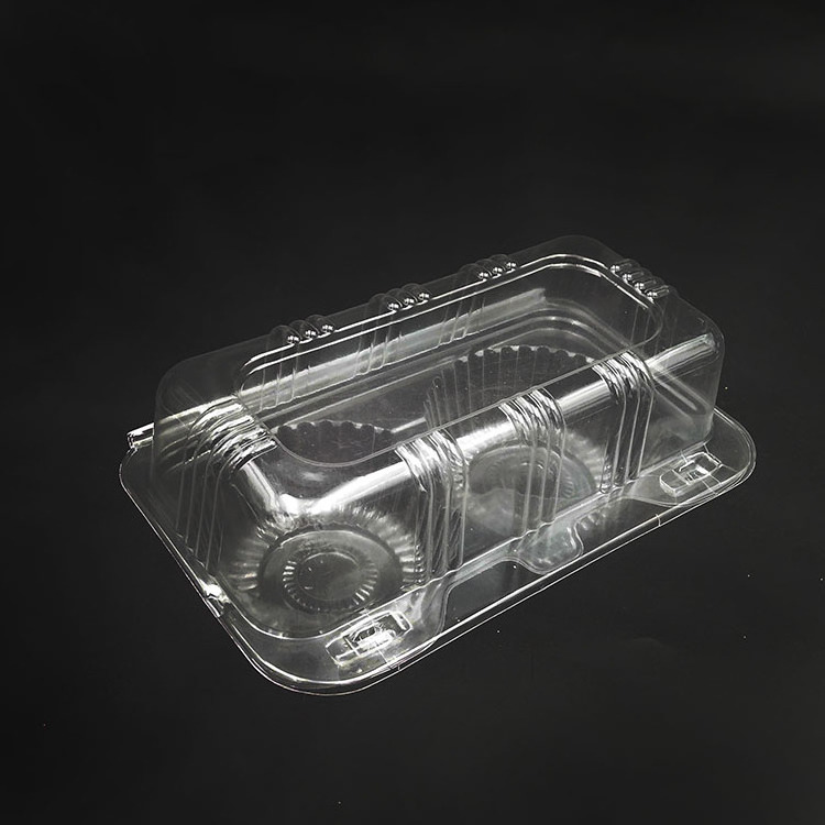 Biodegradable blister PLA plastic clear mini cake tiramisu clamshell packing boxes