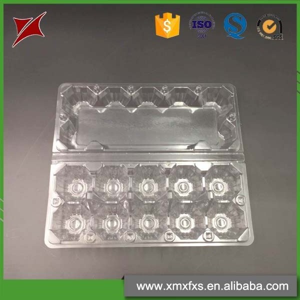 Plastic Chicken Eggs Tray Wholesale 12 Cell Eggs Carton Disposable Eco-friendly Plastic Packaging PET Customized Clear Blister