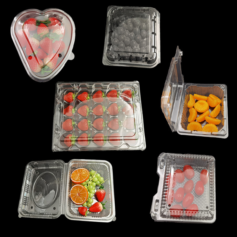 Transparent Fresh Fruit Box Packaging Plastic pet Strawberry Fruit Tray Containers