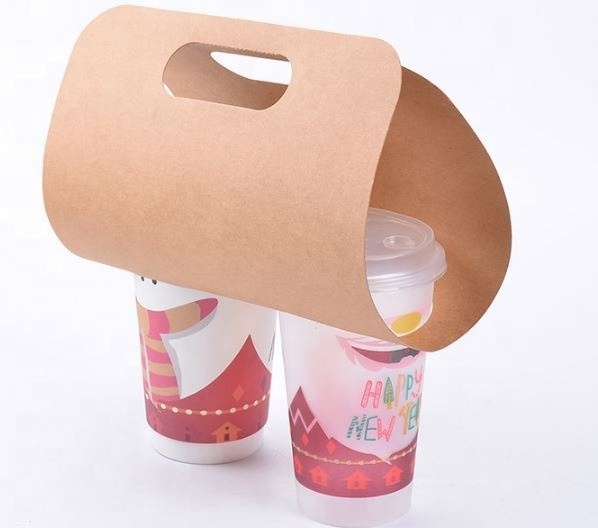 Portable  takeaway Coffee Paper Cup Carrier cup Holder With Handle