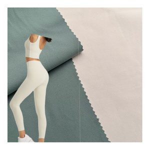 CD036 High Stretch Double Face Brushed Moisture Wicking Nylon Spandex Polyamide Elastane Yoga Sportswear Leggings Fabric