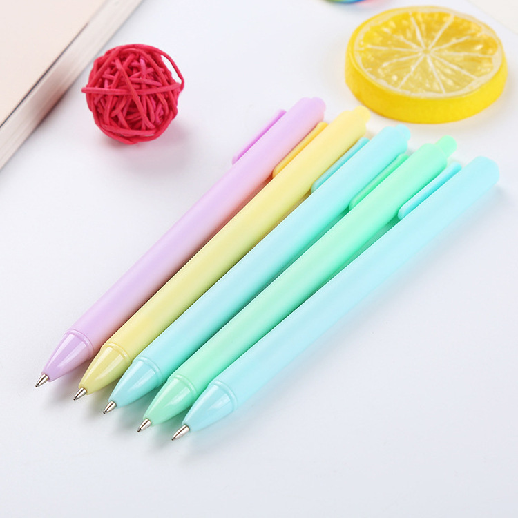 Ball Pen Cute Stationery For Macaron Multi Colors Cheap Promotion 0.5mm Plastic Ballpoint Pen