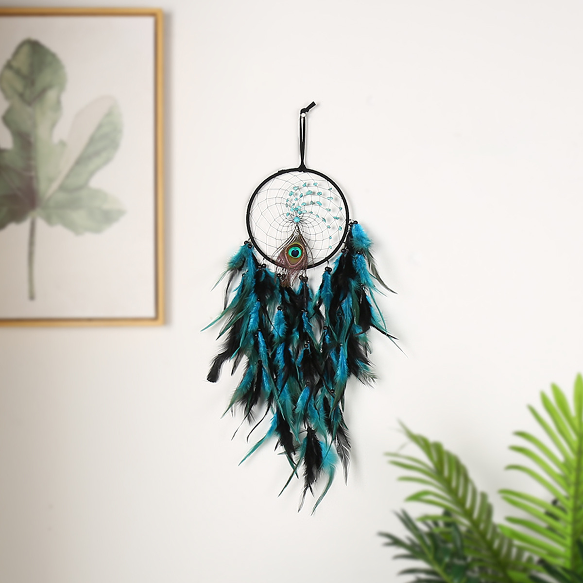 Creative Indian Dream Catcher Hanger Feather Forest Room Decoration Handwoven Dream Catcher Hanger