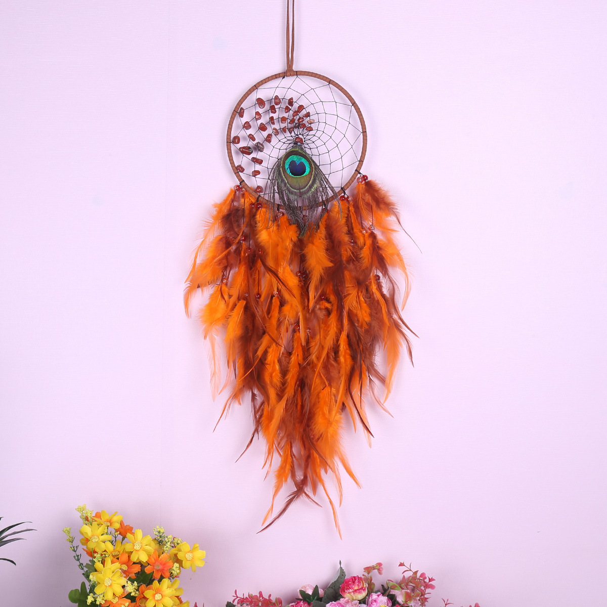 Creative Indian Dream Catcher Hanger Feather Forest Room Decoration Handwoven Dream Catcher Hanger