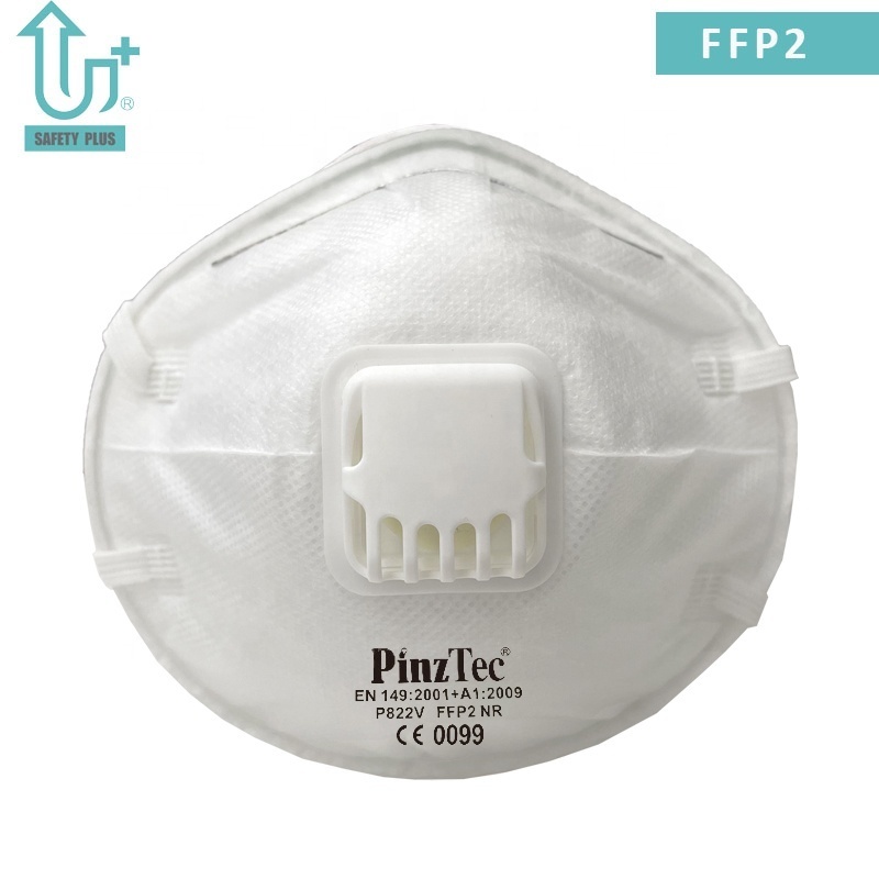 CE High-Efficiency Filtration FFP2 Dust Mask Respirator PPE Face Shield Half Face Mask in Construction