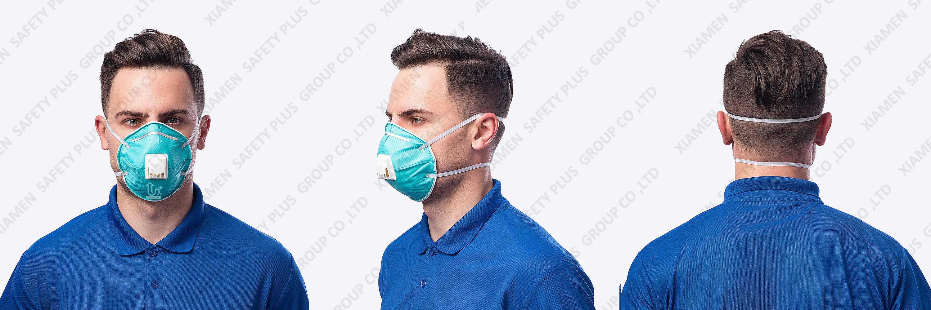 CE High-Efficiency Filtration FFP2 Dust Mask Respirator PPE Face Shield Half Face Mask in Construction