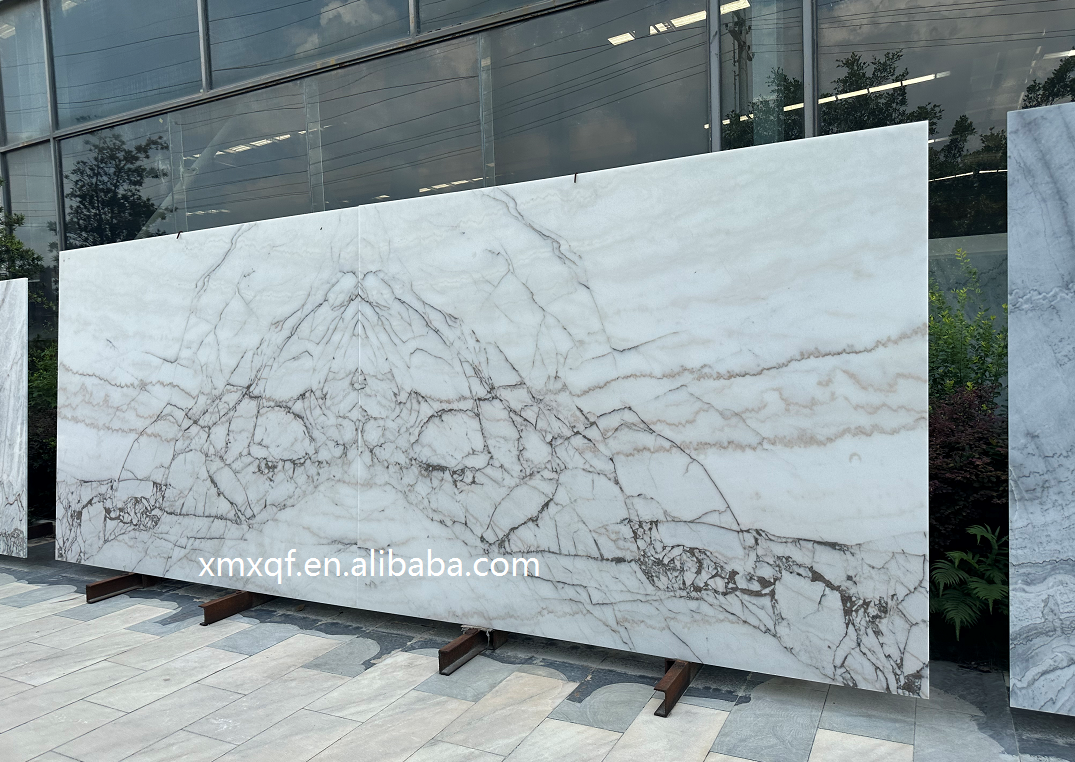 Crystal White Marble Milky White Marble Floor Alabaster Marble Tile Stone Slab Vietnam Sale Onyx Surface Technical Support Cut