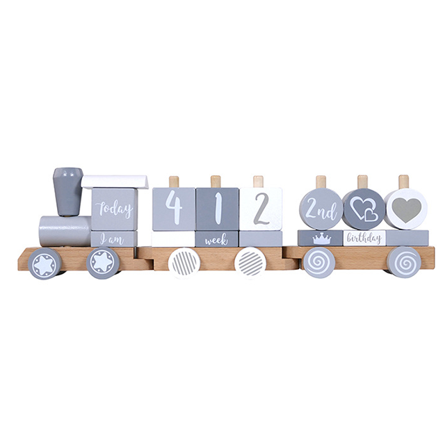 Hot Selling New Style Beech Wood Simple Train Track Toys Simulated Mini Train Track Set For Kids