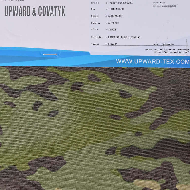 500d nylon MC-TP camo cordura fabric waterproof pu tactical desert multicam camouflage fabric