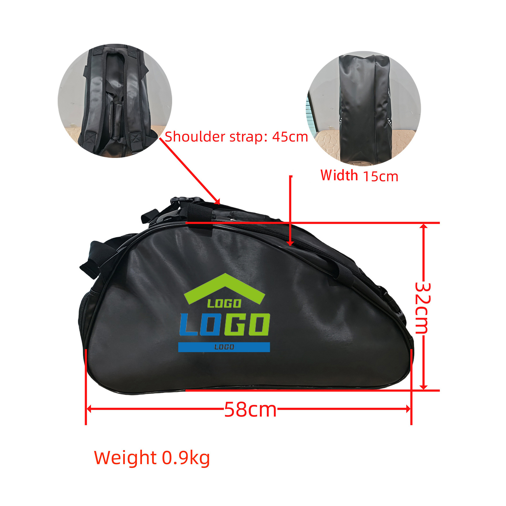 High quality material Large capacity sports tennis badminton backpack Multi-function accept customized logo customization