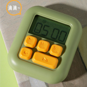 Simple square sugar digital timer alarm clock silent countdown wall clock cooking learning children's clock