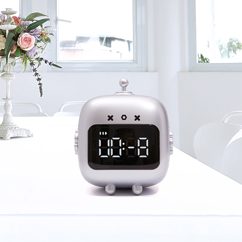 mini christmas countdown cartoon kids alarm clock sleep trainer baby clock