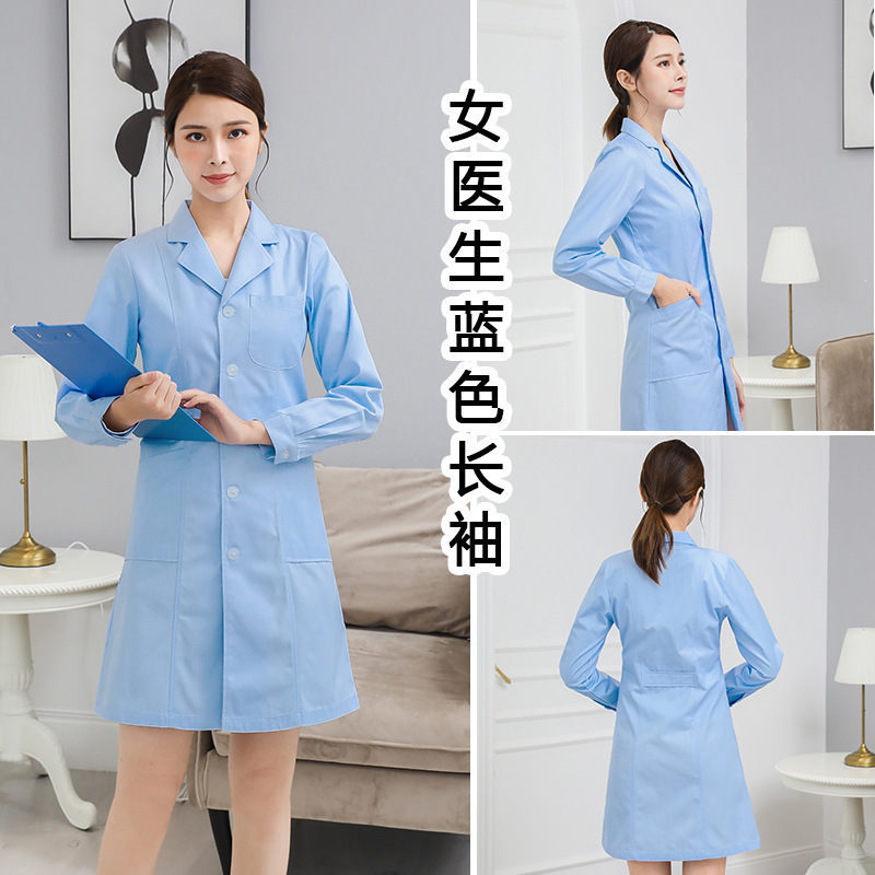 High End Quality Lab Coat   polyester Cotton Uniforms for doctors and nurses First Quality Clothing  Work Uniform White Lab coat