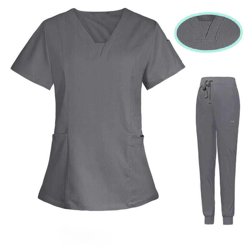 Factory Direct Fashionable Medical Top Uniforms scrubs sets   Dentist Polyester / Rayon Jogger scrub suit Hospital Uniforms