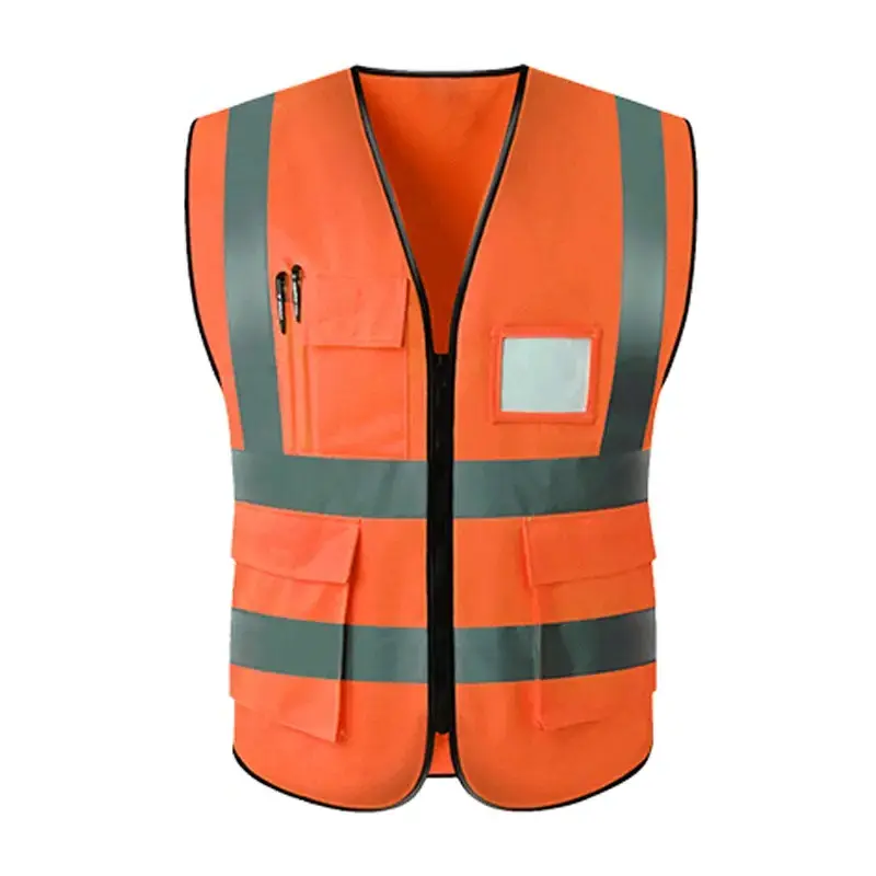 Wholesale Work Safety Reflective Clothing Reflective Vest Safety Vest Jacket Strip Personal Security Construction