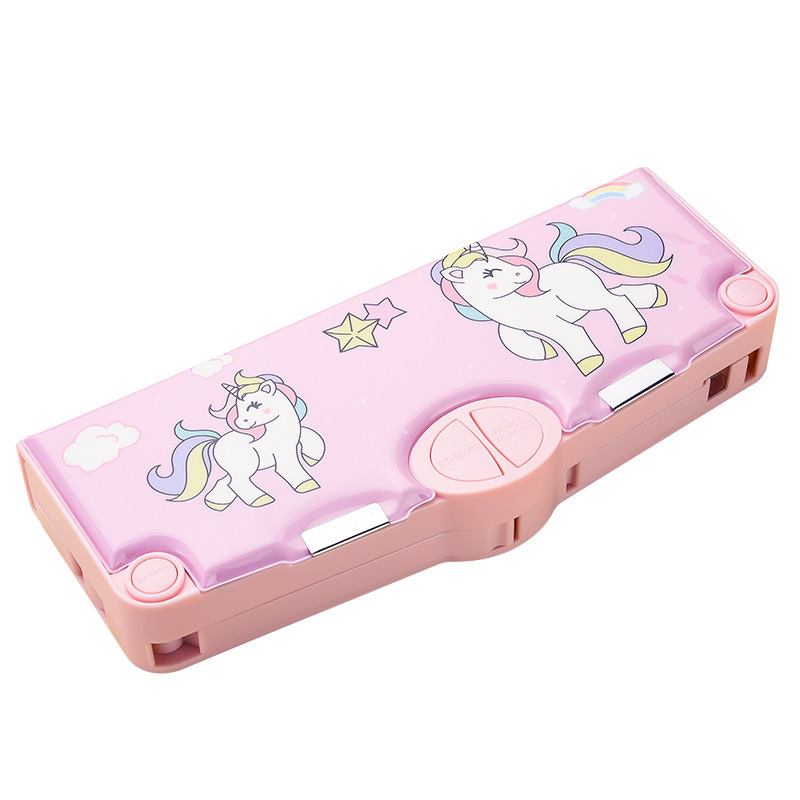 Yahou customable funny durable pencil box back to school supplies cute Multifunction plastic pencil case for boys girls