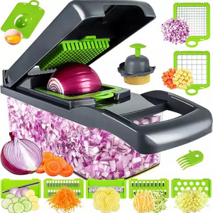 New Arrival Multifunctional 15 In 1 Handheld Vegetable Chopper Onion Cutter Potato Peeler Kitchen Fruits Slicer Vegetable Cutter