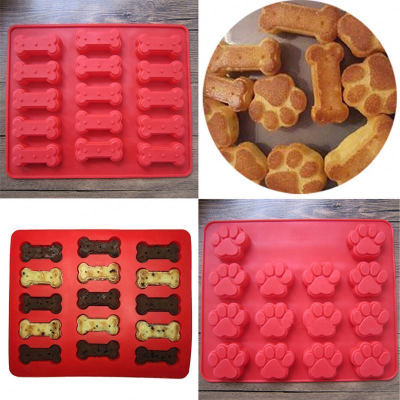 Easy to release durable food grade dog bone silicone cake mold baking utensils ice cream silicone mold