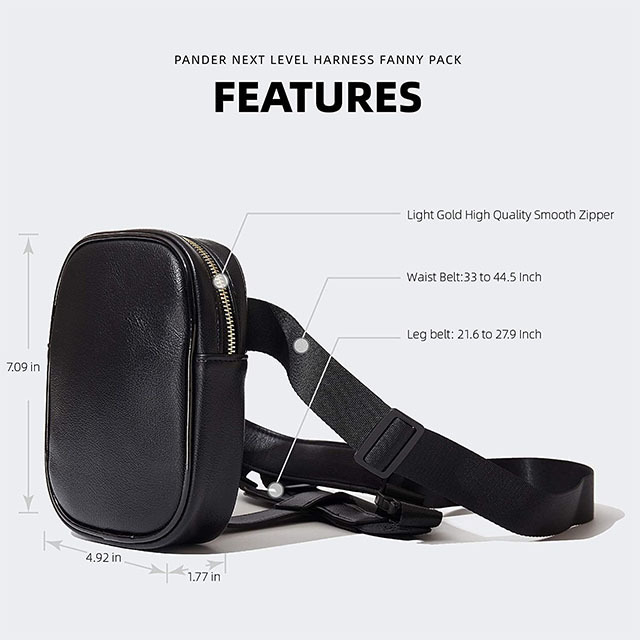 custom fashion harness leg bag thigh leather tight-fitting purse leg thigh bags for women motorcycle leg bag leather fanny pack