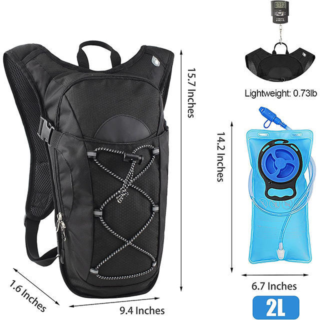 BSCI custom Backpack manufacturer Pack Waist Pack with Bladder Running Polyester Storage Unisex Letter hydration backpack