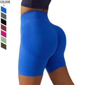 Wholesale Fitness Clothing High Waisted Sexy Ass Women Gym Workout Shorts