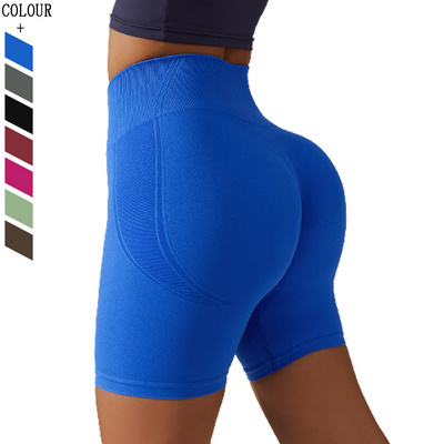 Wholesale Fitness Clothing High Waisted Sexy Ass Women Gym Workout Shorts