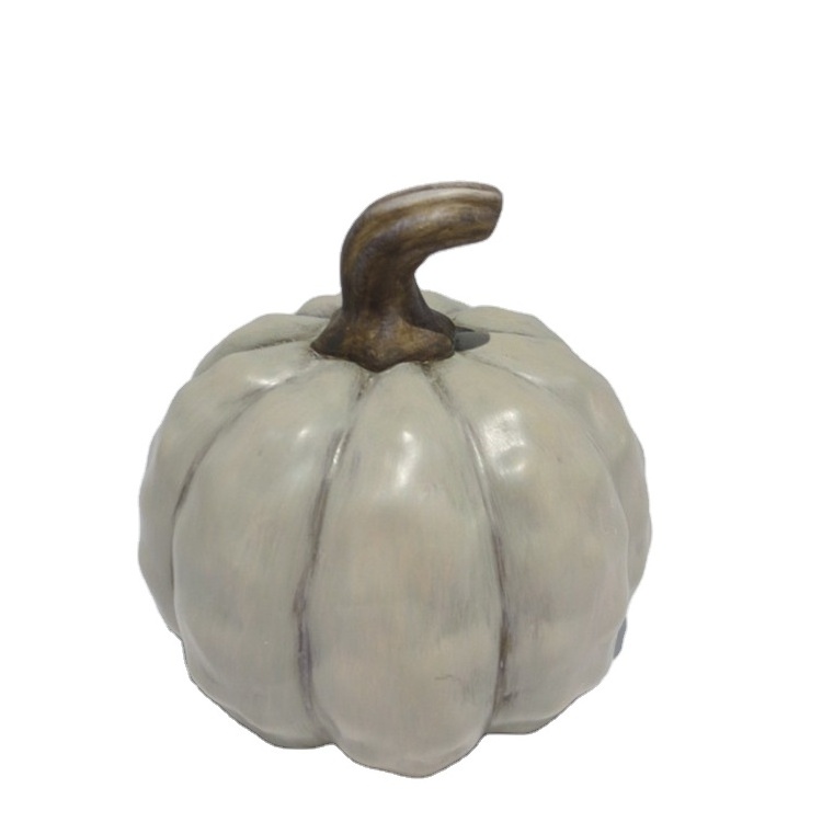 Customized New Ideal Foam Artificial Carving Pumpkins High Quality 3D ceramic Halloween Pumpkin Festival Outdoor Decoration