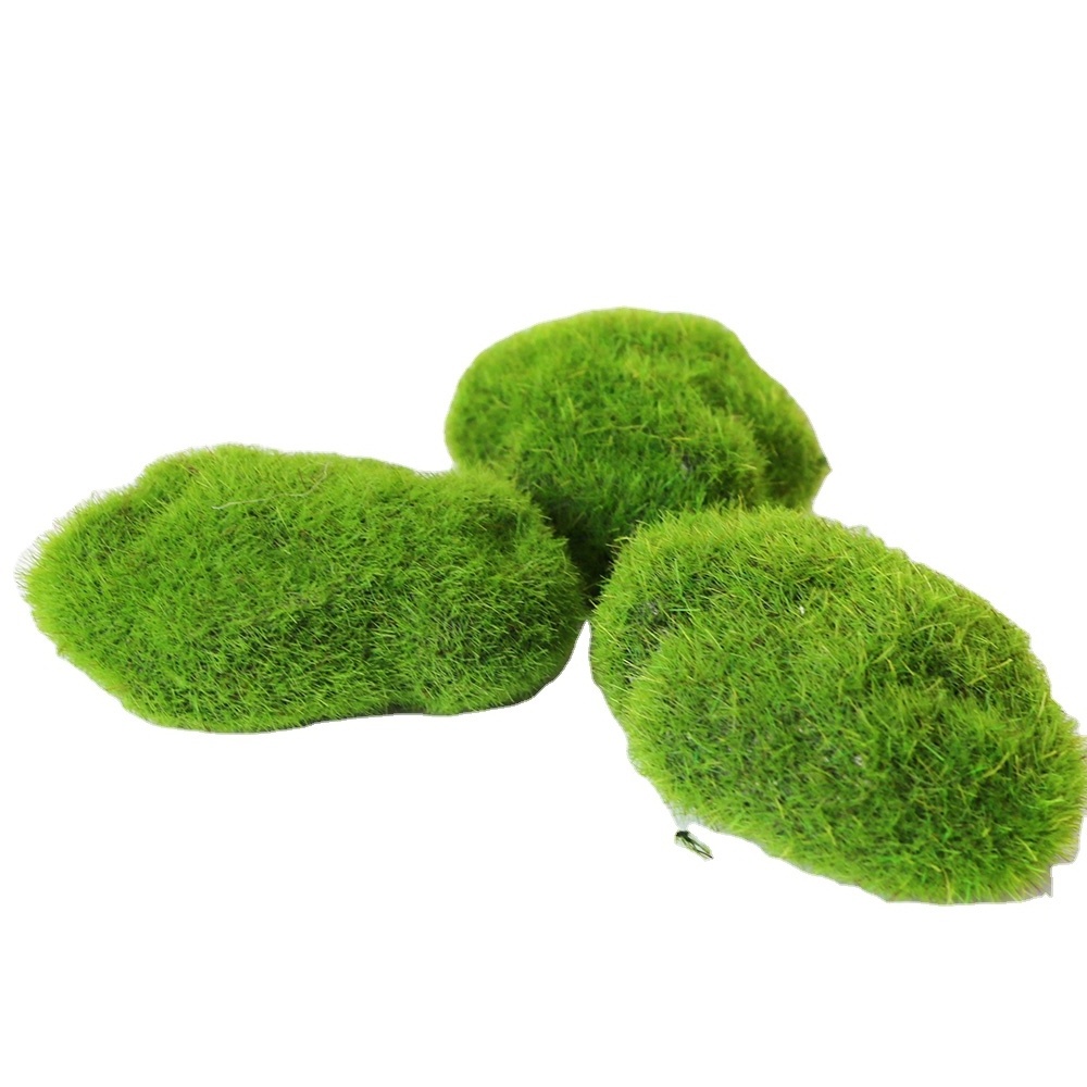 Faux Moss Ball Moss Rocks Artificial Moss Stone For Fairy Gardens Terrarium  Miniatures Fairy House