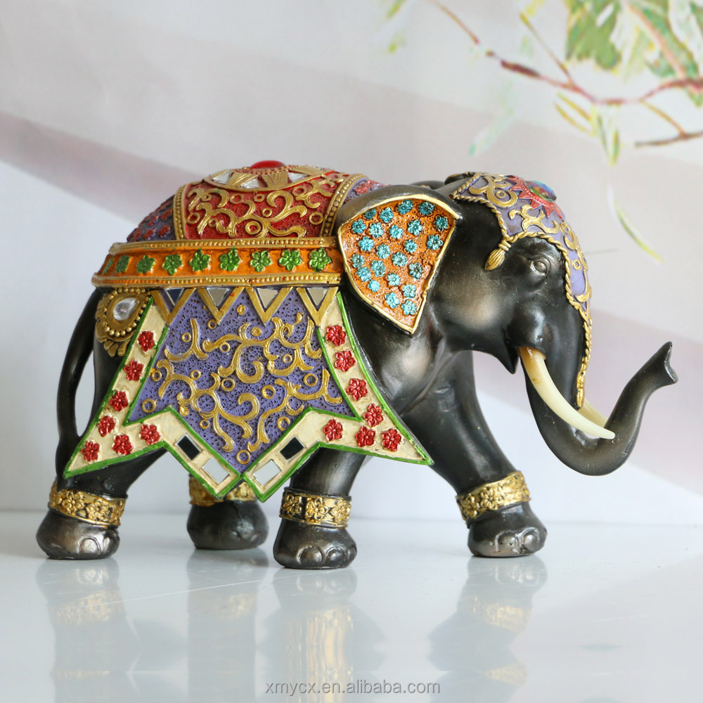 Resin decorative ornaments thailand elephant statue animal figurine