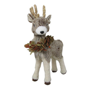 Custom Home and Christmas and mall decoration wholesale artificial animal Christmas reindeer stand Decorations