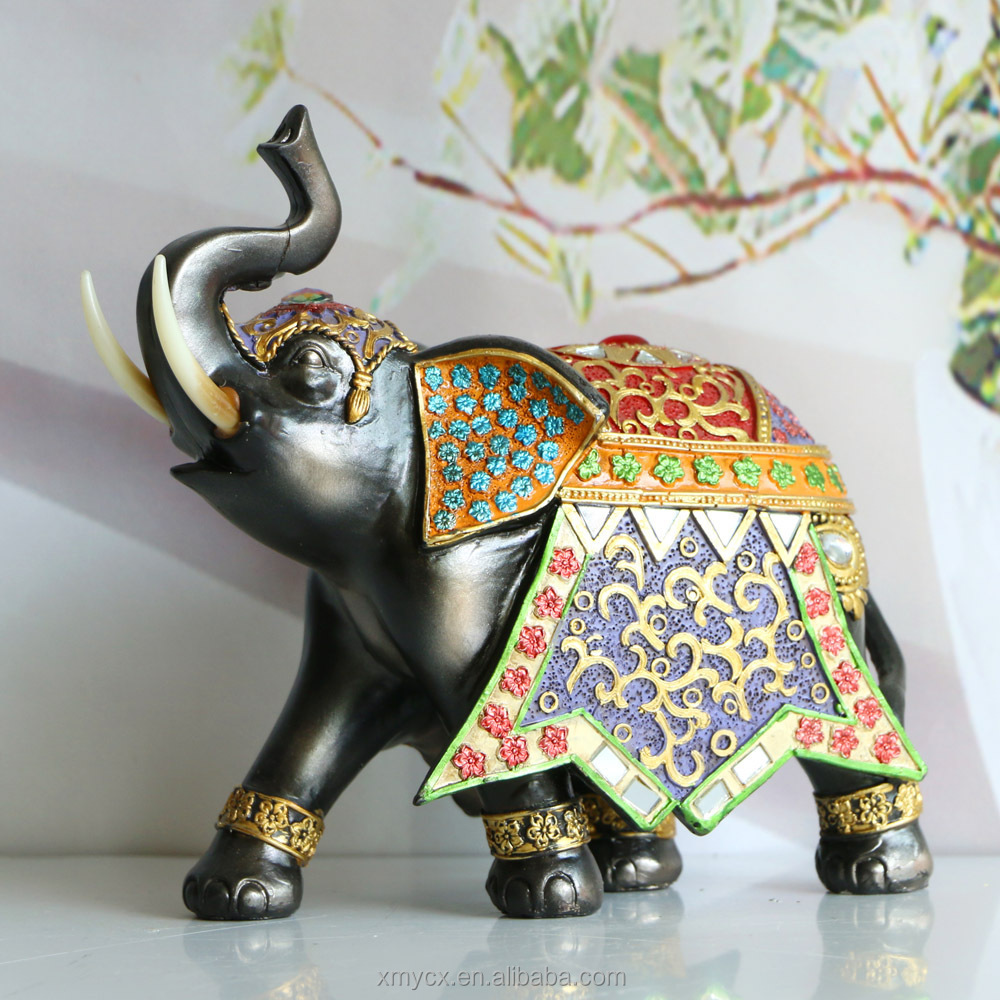 Resin decorative ornaments thailand elephant statue animal figurine