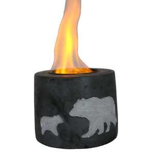 Portable Mini Tabletop Fire Pit Concrete Table Top Fire Pit Bowl for sale