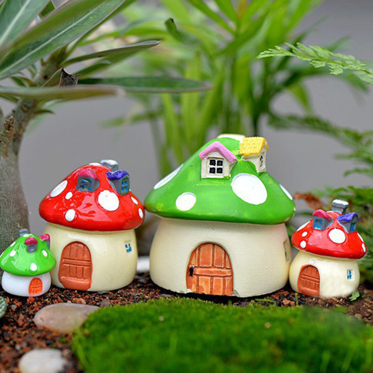 Miniature Fairy Mushroom Gnome Home Fairy House Fairy Cottage